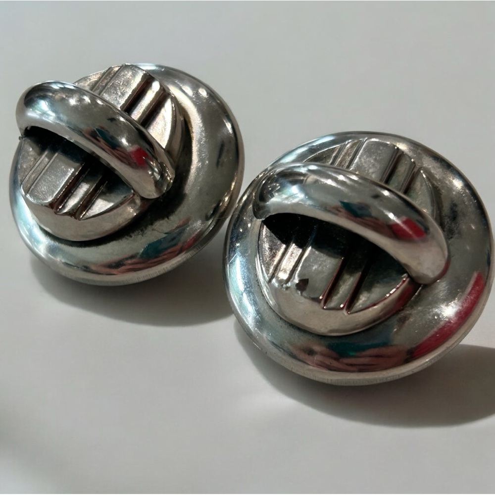 Vintage Industrial Chic Clip-On Earrings